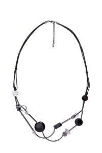 Колье из микса полудрагоценных и искусственных вставок (бижутерия)