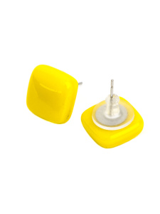 Серьги-пусеты из муранского стекла (бижутерия)