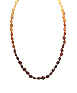 Бусы из натурального янтаря (бижутерия)