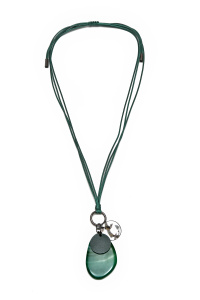 Колье из микса полудрагоценных и искусственных вставок (бижутерия)