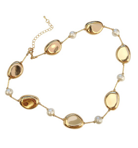 Колье "Perl Line" с жемчугом Майорка