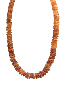 Бусы из натурального янтаря (бижутерия)