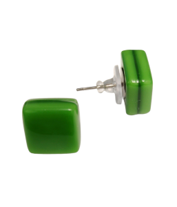 Серьги-пусеты из муранского стекла (бижутерия)