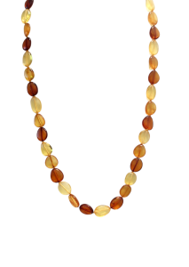 Бусы из натурального янтаря (бижутерия)