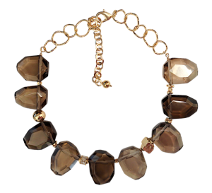 Колье с раух-топазом