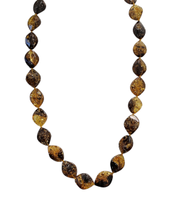 Бусы из натурального янтаря (бижутерия)