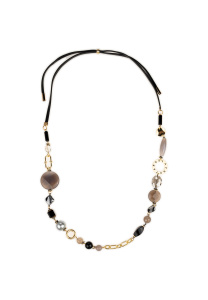 Колье "Строгая роскошь" с натуральными камнями